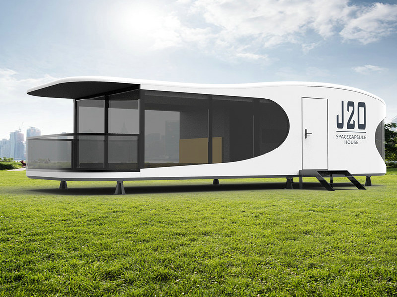Tiny Space Pod Homes aspects with parking solutions in San Marino