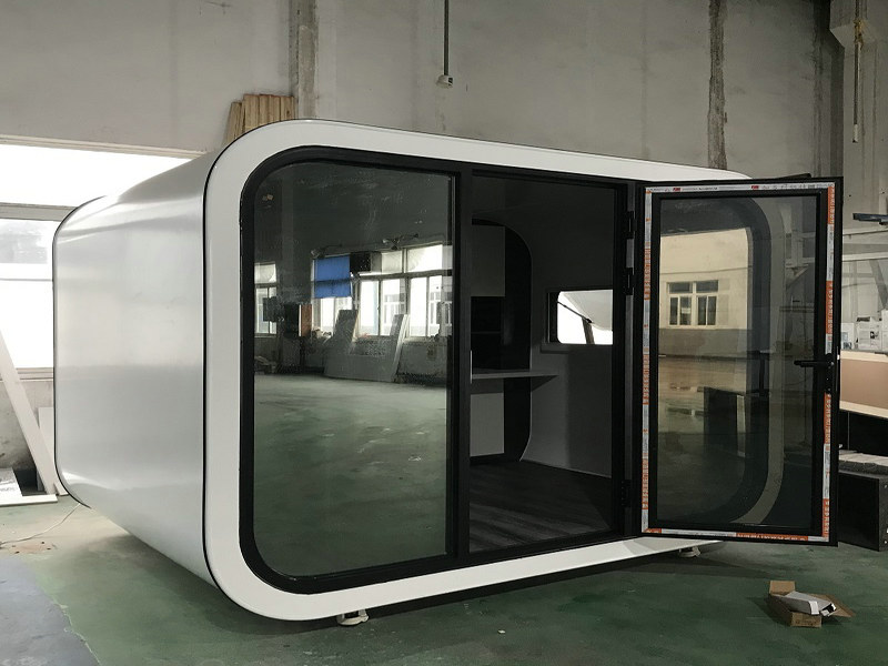 Safe capsule houses resources with French windows from France