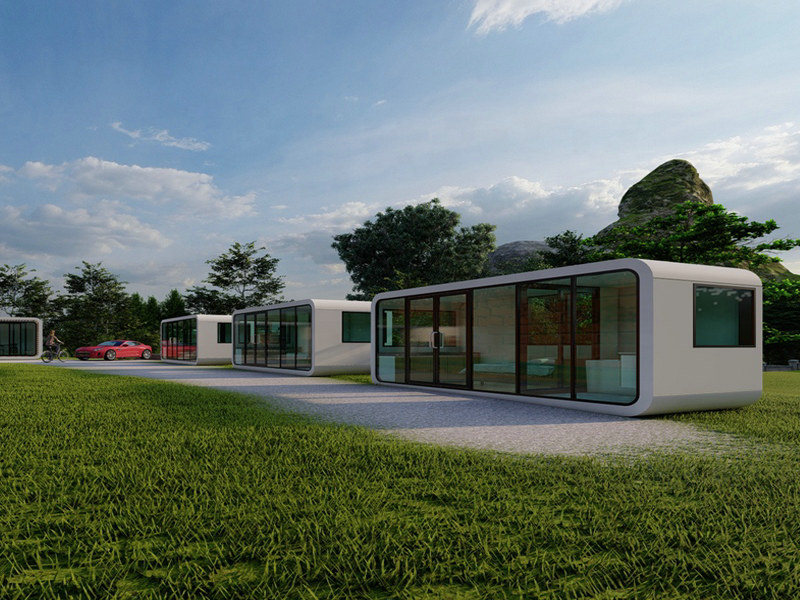 Premium Eco Capsule Home for sale with facial recognition security in Portugal