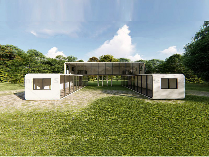 Energy-efficient Minimal Capsule Apartments with green roof