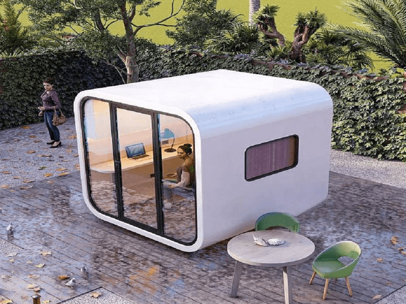 Versatile Miniature Capsule Living with skylights packages