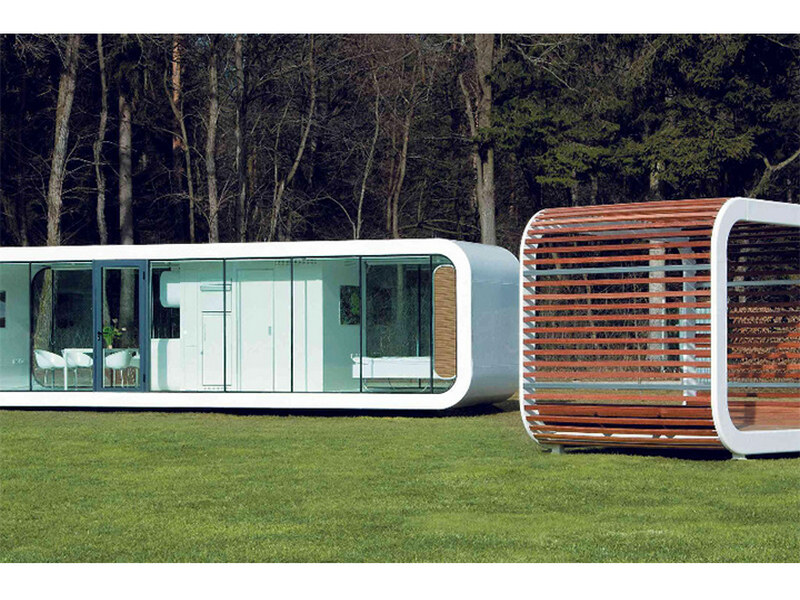 Modular glass container house retailers for cold climates