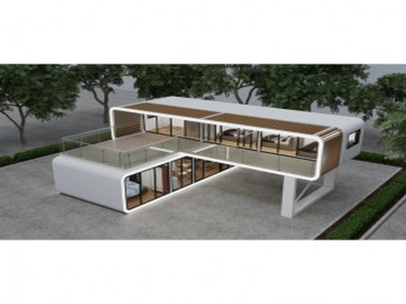 Expandable prefab glass homes for large families concepts