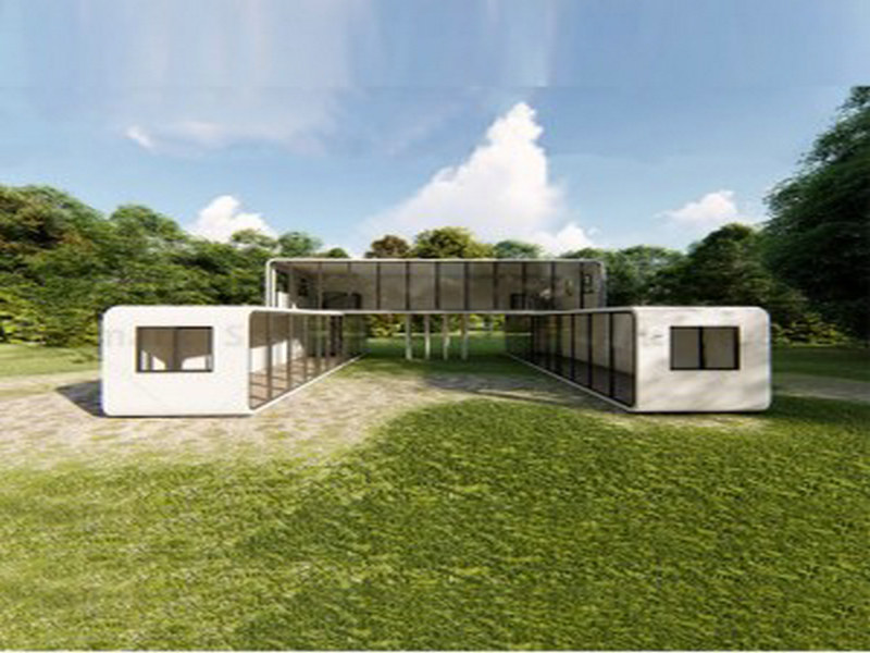 Spacious 3 bedroom container homes innovations with green roof from Egypt